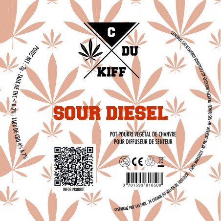 Sour Diesel - Fleur CBD 2g - C Du Kiff